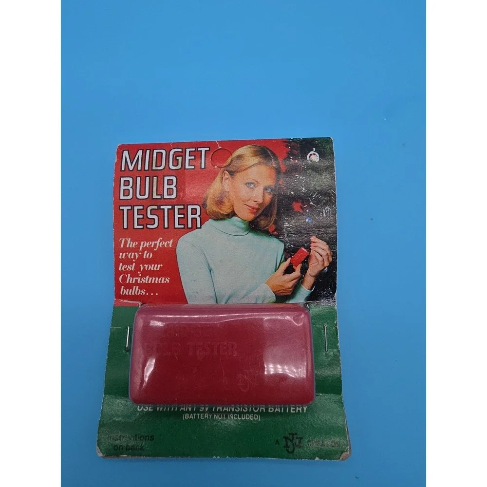 Vintage 1970's Midget Bulb Tester Christmas Light Checker In Box Untested